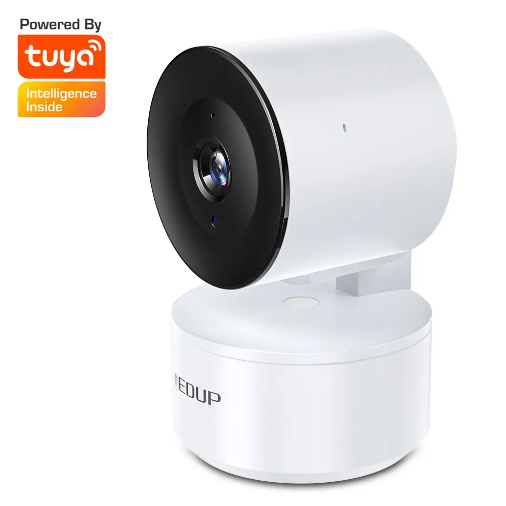 EDUP CCTV Mini 2K WiFi kamera IP, kamera pengawas jaringan kamera PTZ pelacak otomatis WIFI