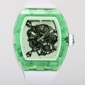 นาฬิกาข้อมืออัตโนมัติแบบกลไก ดีไซน์โครงกระดูกกันน้ำ ประดับด้วยมรกต<span class=keywords><strong>เกรด</strong></span>พรีเมียมและคริสตัลแซฟไฟร์สุดหรู พร้อมกลไกตูร์บิญอง - Product Image 1