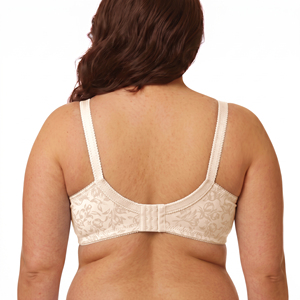 <span class=keywords><strong>Soutien</strong></span>-<span class=keywords><strong>gorge</strong></span> Jacquard sans armatures, sans doublure, anti-affaissement, à couvrance totale, minimisant, grande taille, prix d'usine, pour un port quotidien confortable - Product Image 3
