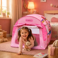 Tente de jeu pour enfants Kenpuaz, type tube monocouche, structure en acier, tissu polyester, utilisation en intérieur, unisexe, couleur neutre pour tout-petits