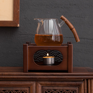 Walnut Color Warm Tea <b>Stove</b> Square Shape Candle Heating Tea Roasting <b>Stove</b> Home Use Tea Warmer - Product Image 3
