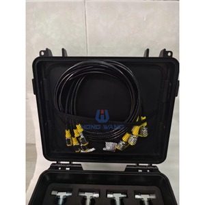 <b>Gauges</b> Pressure Measurement Tool 3/4/5 <b>Gauge</b> Hydraulic Pressure <b>Gauges</b> Set With Tee Connectors Construction Machinery Parts - Product Image 4