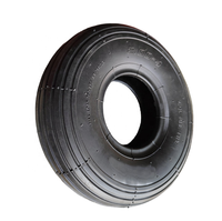 Roue pneumatique en caoutchouc 3.00-4 de qualité supérieure, neuve, 4PR, avec moyeu métallique symétrique et roulement, pour chariot de plage/buggy/troley de manutention, usage en entrepôt