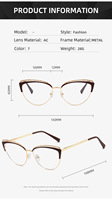 8201 Multi Style mode Anti lumière bleue bloquant les lunettes femmes hommes cadre en métal ordinateur lunettes montures de lunettes