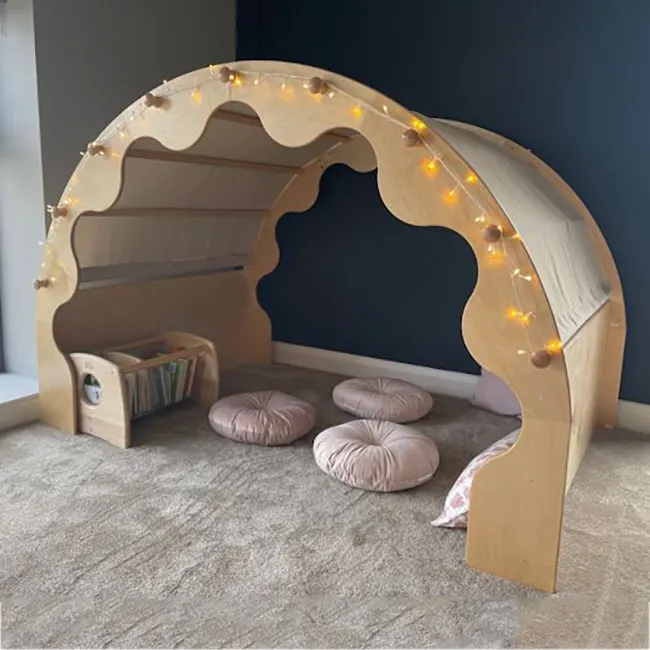 Kids Library Design Kindergarten Preschool Classroom Reading Corner Furniture Wooden Play Pod