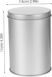 Boîte d'emballage en métal de haute qualité pour thé matcha noir, 50g 100g, boîtes rondes personnalisées, petites boîtes à thé en métal pour café - Product Image 2