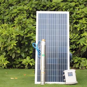 Pompe solaire immergée haute efficacité en acier inoxydable de 3 pouces, moteur sans balais 24V/48V/72V, contrôleur MPPT, certifiée CE - Product Image 2