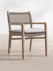 Moderno di lusso in legno di Teak massello tavolo da <span class=keywords><strong>giardino</strong></span> <span class=keywords><strong>Set</strong></span> cuscino impermeabile all'aperto tavolo <span class=keywords><strong>e</strong></span> sedia <span class=keywords><strong>Set</strong></span> per cortile - Product Image 3