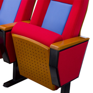 Silla de Auditorio Nacional para la Industria 2110 Roja Metálica con Reposabrazos para Cine, Sala de Conferencias, Sala de Reuniones - Product Image 3
