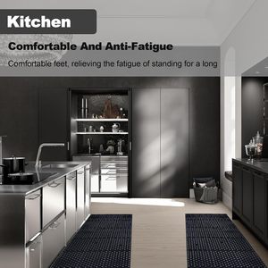 Tapis de sol en caoutchouc robuste avec trou de drainage, amorti anti-fatigue, antidérapant, protection de sol pour usage commercial en intérieur - Product Image 5
