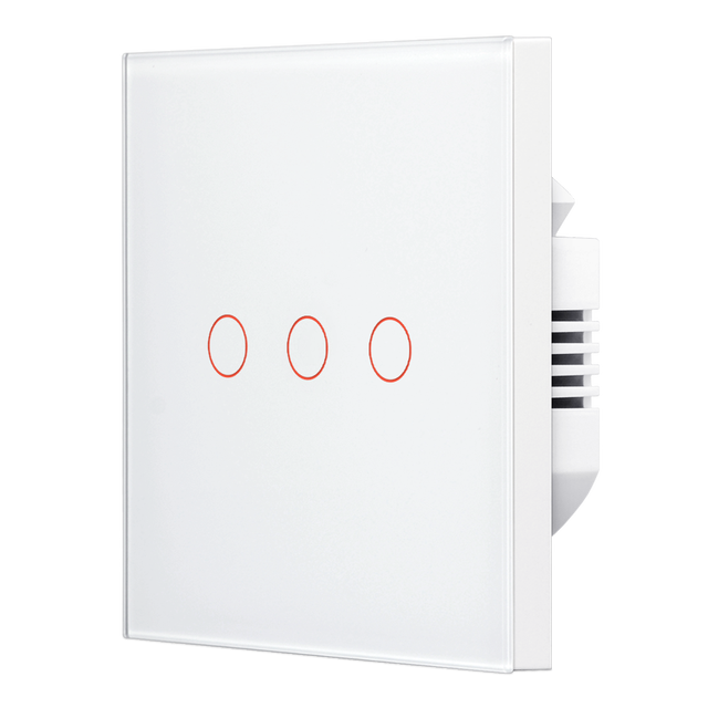 High Quality Tuya Zigbee 1 2 3 4 Gang Touch with Neutral Light Switch  EU Standard Smart Home Products for Home Automation