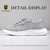 CHUDUN Chaussures d'été confortables et respirantes pour hommes âgés, légères, antidérapantes, avec empeigne en maille, baskets décontractées pour la marche