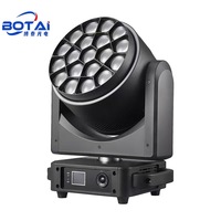 Tête mobile BOTAI 19x40W B-eye Zoom LED: faisceau hybride 760W, anneau de pixels 74x0.5W et panoramique 360 pour scène/FX architectural