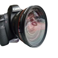 Filtre miroir Starlight coloré brossé 77 mm Effets spéciaux Objectif macro super grand angle pour téléphone et appareil photo reflex numérique professionnel