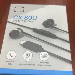 Audífonos Intrauditivos Originales al por Mayor, Tipo C, Modelo CX80U, Estéreo, Bajos Profundos, para <span class=keywords><strong>Sennheiser</strong></span> e iPhone - Product Image 1