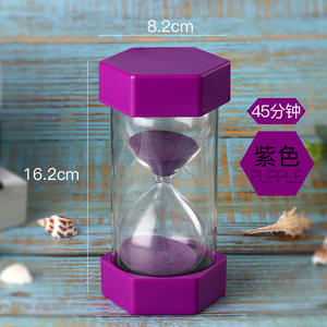 Minuteur hexagonal en forme de sablier, 30/60 minutes, cadeau d'anniversaire pour enfants, jouet créatif anti-chute, décoration simple pour la maison - Product Image 6