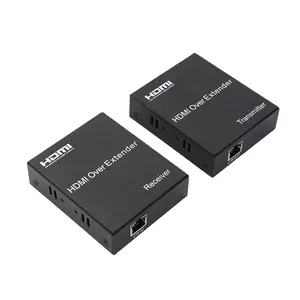 Extensor de cabo hdmi, extensor de alta qualidade 4k/30hz, repetidor ethernet, cabo sobre único cat5e/cat6 a, cabo de vídeo hdmi, transmissor e receptor