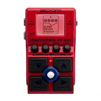 Pédale d'effets pour basse Zoom MS-60B+ MultiStomp, 95+ modèles d'amplis et d'effets, préamplis, sortie stéréo, accordeur intégré, chaînage, alimentation par piles