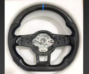 Volante de Fibra de Carbono Personalizado a <span class=keywords><strong>Precio</strong></span> de Fábrica, con Luces LED, para Volkswagen Golf GTI Mk7 G-ti G-ts R G-li <span class=keywords><strong>Gt</strong></span>-d - Product Image 4