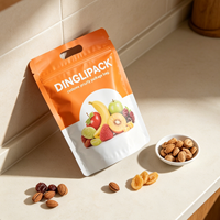 Sachet Doypack en plastique de qualité alimentaire avec film résistant à l'huile, impression personnalisée pour l'emballage de chips, craquelins, biscuits, noix et autres snacks