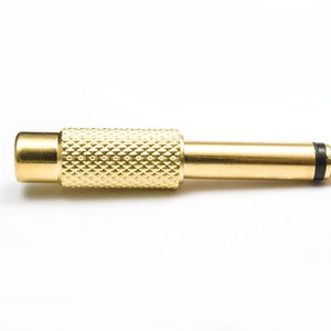 Gold Plated 6.35mm 3.5mm Audio Video <b>Adapter</b> <b>Plug</b> For Speakers Microphones High Temperature Resistant - Product Image 2
