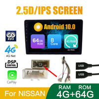 Pemutar Video Multimedia mobil, 9 inci 10 inci octa-core 4 + 64G Double 2din Android radio mobil