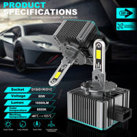 Phares LED pour voitures, ampoules en forme de U, série D, lumières LED pour voitures D1S D2S D3S D4S D5S, phares LED