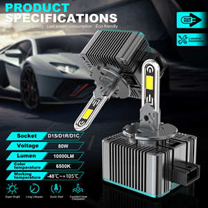 Faros Led Para Autos Bombillas para faros en forma de U Cobre Serie D Coche Luces Led D1S D2S D3S D4S D5S Faros Led - Product Image 5