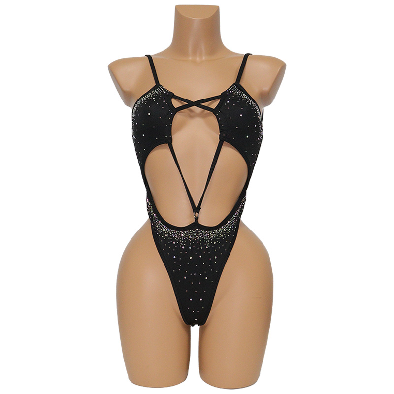 Fishnet Bodysuit Top For Women Stretch One Piece Long Sleeve Mesh