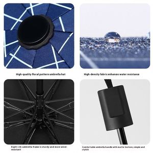 Sombrilla Plegable Coreana de 8 Varillas, Compacta y Portátil para Exteriores, Estilo Casual, Control Manual, Protección Solar, Venta al Por Mayor - Product Image 3