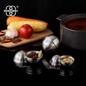 Minghei voyage thé café filtre thé feuille en vrac thé infuseur à thé Portable de qualité alimentaire boule en acier inoxydable - Product Image 3