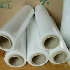 מחיר יצרן שחור שקוף פס פלסטיק נייר סרט אריזה חומר llldpe לכווץ גליל - Product Image 4