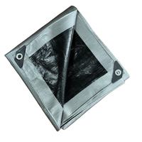 Bâche en vinyle laminé HDPE transparent enduit 20 x 40, 14 mil, tissu imperméable pour la protection extérieure et l'étanchéité