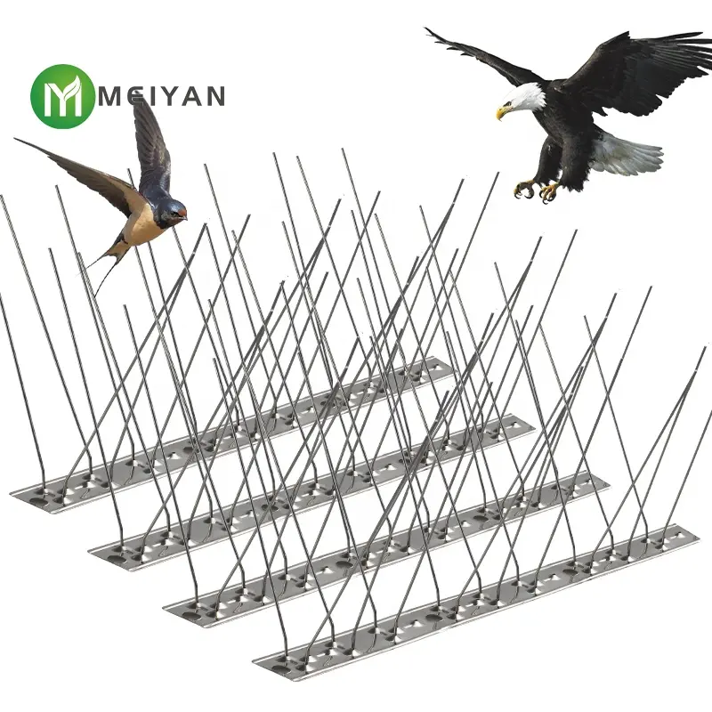 Bird Spikes for Anti Birds Pigeons Stainless Steel Bird Repeller Spikes Nest Prevention