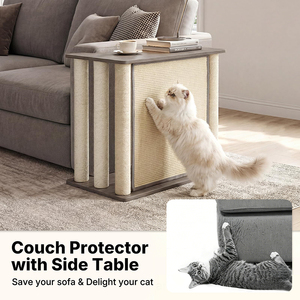 Rascador para Gatos, Protector <span class=keywords><strong>de</strong></span> Esquinas <span class=keywords><strong>de</strong></span> Sofá en Forma <span class=keywords><strong>de</strong></span> L, Protector <span class=keywords><strong>de</strong></span> Muebles, Almohadilla Rascadora <span class=keywords><strong>de</strong></span> Sisal Natural, Mesa Auxiliar Simple para Mascotas - Product Image 3