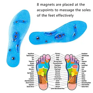 99insole Shock Absorbing Sport Cooling High Quality Foot Insoles Antistatic Massage Acupuncture Magnetic Therapy Shoe Insoles