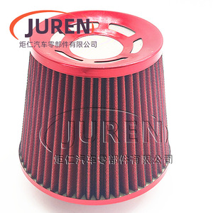 Filtro de aire de alto flujo Juren de 76 mm con forma de hongo, color morado, con abrazadera de montaje para modificación de automóviles - Product Image 2