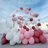 Maison à bulles transparente, maison de rebond de mouche de ballon gonflable pour la location de fête