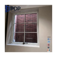 Ventanas Francesas de Aluminio con Doble Acristalamiento Templado y Persianas Invisibles de Acero Inoxidable de Lujo para Sala de Estar, Oferta PDP 2025