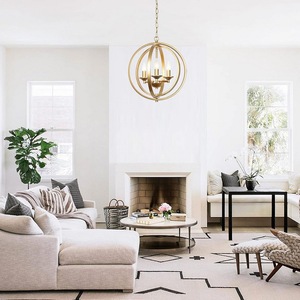 Lámpara Colgante Estilo Americano Rústico 2026, Esférica, Simple y Creativa, Retro, para Vestíbulo, Pasillo, Escalera - Product Image 2