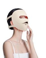 Masque de luminothérapie 4D pour usage domestique, appareil de beauté, masseur de contour bionique, luminothérapie LED rouge pour le visage
