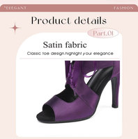 Bottes de danse à talons hauts en satin rouge blush de haute qualité pour femmes, chaussures de danse latine