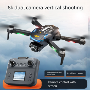 Cross-Border Beginner-Friendly FPV Foldable Plastic 8K HD Screen Dual <b>Camera</b> Remote Control Aircraft Obstacle Avoidance <b>Drone</b> - Product Image 2