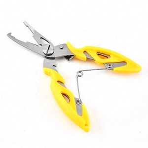 Pince de pêche à poignée jaune en acier inoxydable, coupe-ligne et outil pour anneaux brisés - Product Image 5