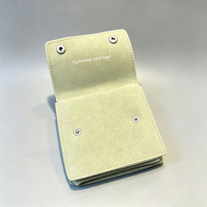 Factory Wholesale In Stock Custom Small Brand Jewelry Pouch Luxury Packaging Bag For Women Pendant Necklace Bracelet Available - Product Image 3