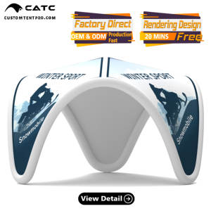 Tente <span class=keywords><strong>d</strong></span>'événement <span class=keywords><strong>gonflable</strong></span> <span class=keywords><strong>d</strong></span>'hiver personnalisée CATC, imperméable et durable pour l'extérieur |   Abri publicitaire pour la saison froide - Product Image 1
