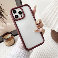 Pour iPhone 16 15 14 13 12 11 Pro Max Silicone souple pare-chocs dur acrylique couverture hybride luxe antichoc armure étui transparent