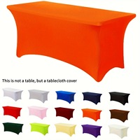 Housse de table extensible en polyester et élasthanne, pour table rectangulaire de 4/6/8 pieds