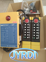 Saga-K4 8 boutons Double vitesse Radiocommande industrielle sans fil pour grue Interrupteurs de commande de pont roulant