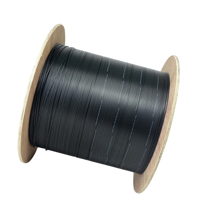 FIBER OPTIC 1 CORE 1km 2km 3km Plywood Drum FTTH DROP CABLE SINGLE MODE INDOOR FIBER OPTIC CABLE